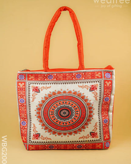 Printed Hand Bag - 13x7 inch - WBG2004 - Hand Bags