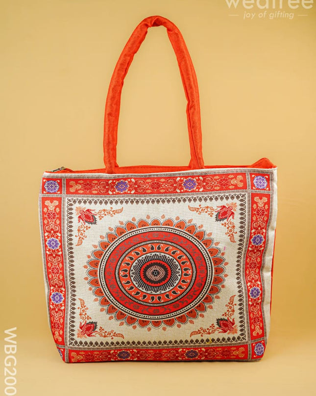 Printed Hand Bag - 13x7 inch - WBG2004 - Hand Bags