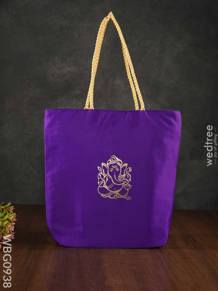 Printed Hand Bag - Lakshmi Ganesha Wbg0938 Bags