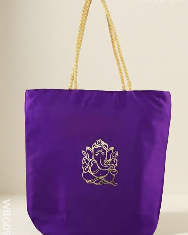 Printed Hand Bag - Lakshmi Ganesha - WBG0938 - Hand Bags