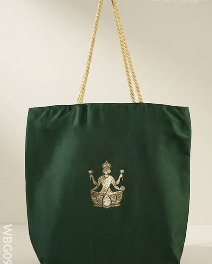 Printed Hand Bag - Lakshmi Ganesha - WBG0938 - Hand Bags