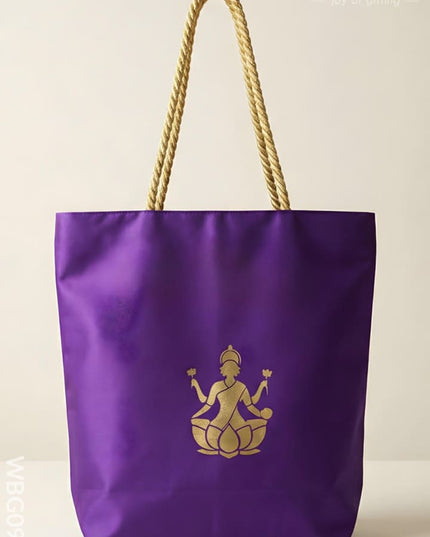 Printed Hand Bag - Lakshmi Ganesha - WBG0938 - Hand Bags