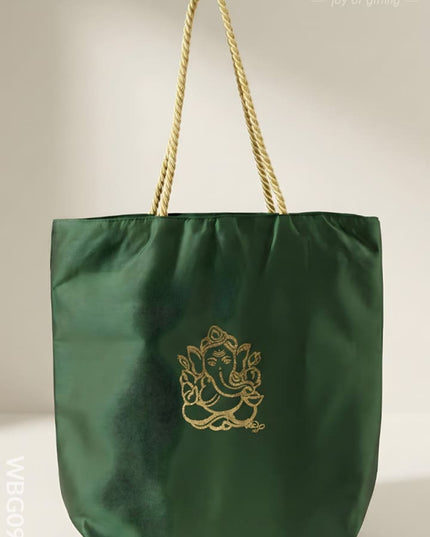 Printed Hand Bag - Lakshmi Ganesha - WBG0938 - Hand Bags