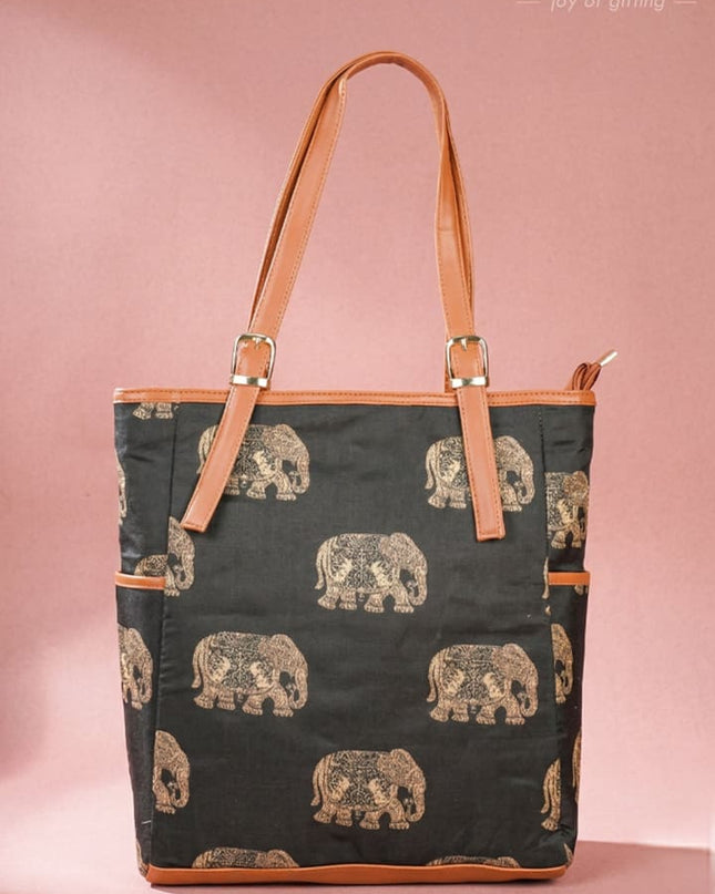 Printed Hand Bag - WL4511 - Printed Fabric Bags