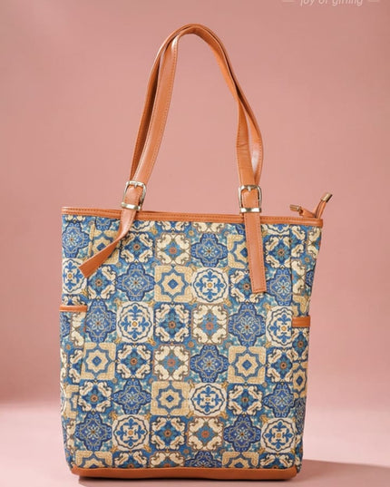 Printed Hand Bag - WL4511 - Printed Fabric Bags