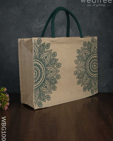 Printed Juco Bag - Mandala Art Wbg1009 Jute Bags