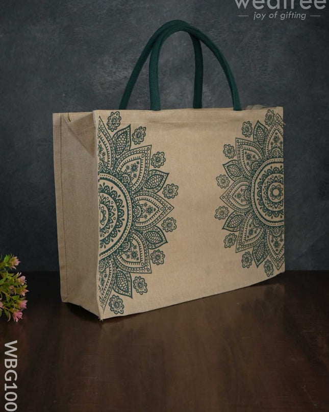 Printed Juco Bag - Mandala Art Wbg1009 Jute Bags