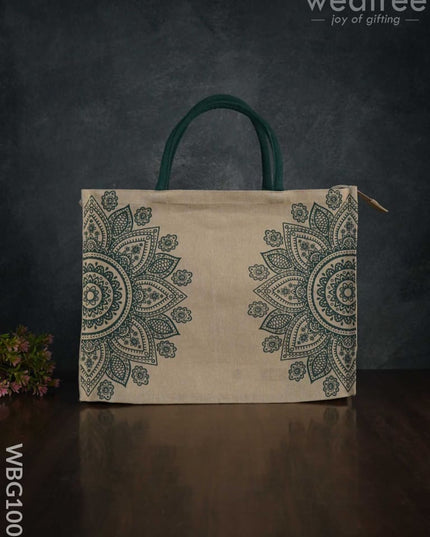 Printed Juco Bag - Mandala Art Wbg1009 Jute Bags