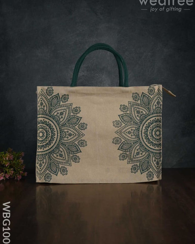Printed Juco Bag - Mandala Art Wbg1009 Jute Bags
