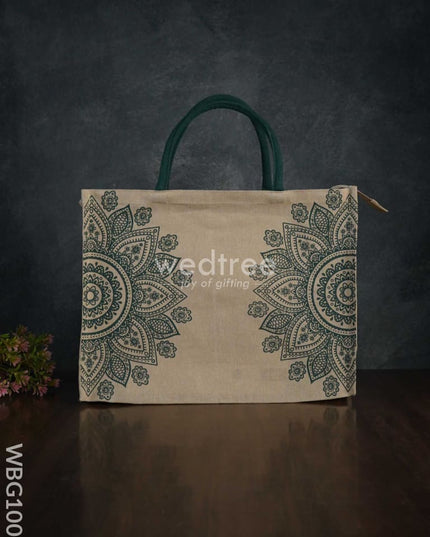 Printed Juco Bag - Mandala Art Wbg1009 Jute Bags