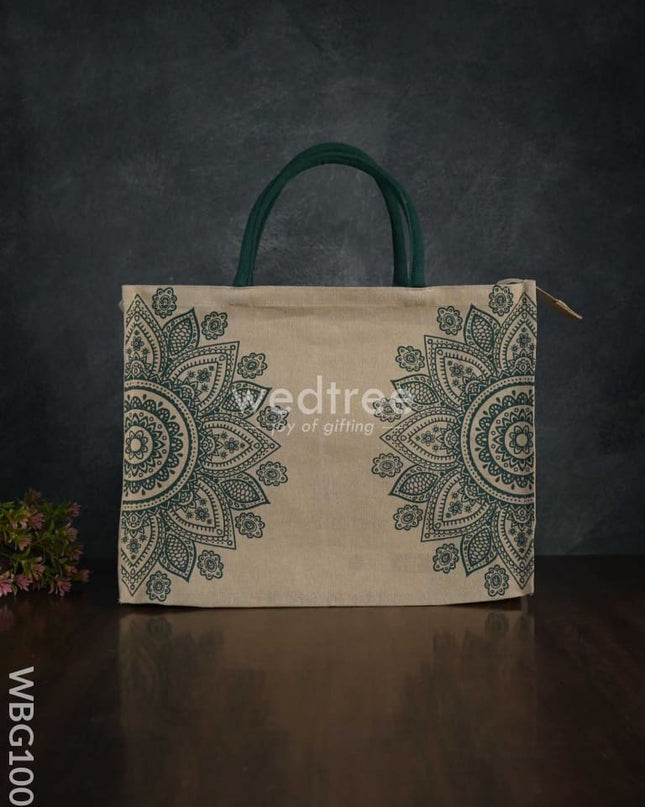 Printed Juco Bag - Mandala Art Wbg1009 Jute Bags