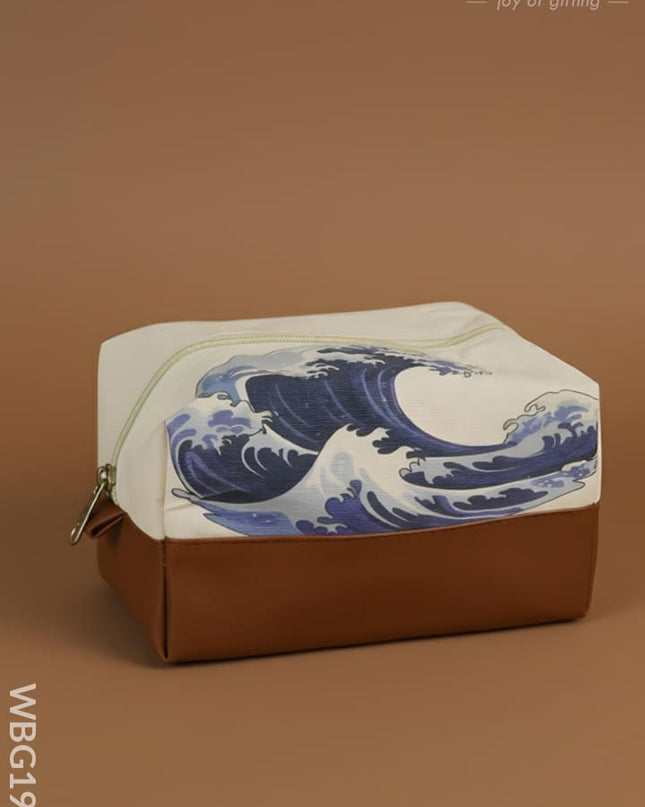 Printed Jute Pouch - WBG1988 - Clutches & Purses