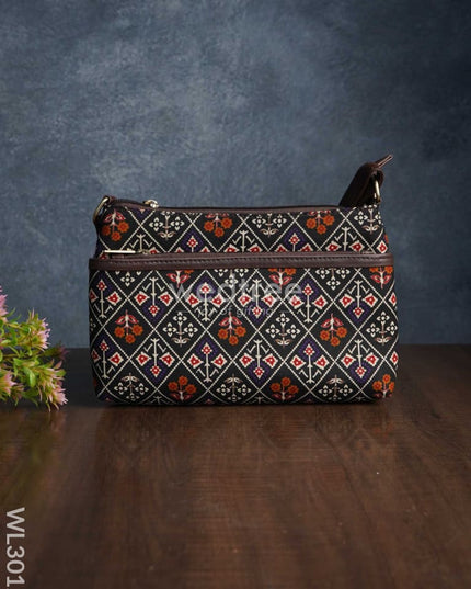 Printed Sling Bag In Cotton Fabric - Wl3012 Bags