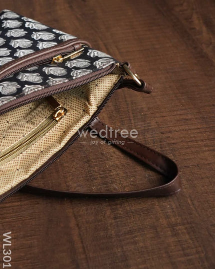 Printed Sling Bag In Cotton Fabric - Wl3012 Bags