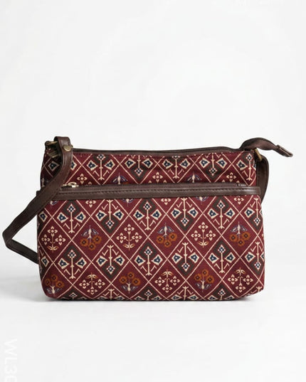 Printed Sling Bag in Cotton Fabric - WL3012 - Sling Bags