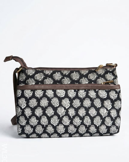 Printed Sling Bag in Cotton Fabric - WL3012 - Sling Bags