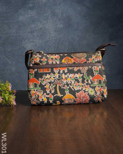 Printed Sling Bag In Cotton Fabric - Wl3012 Bags