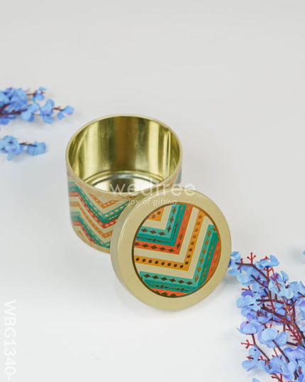 Printed Tin Jar - Wbg1340 Jars & Boxes Rg