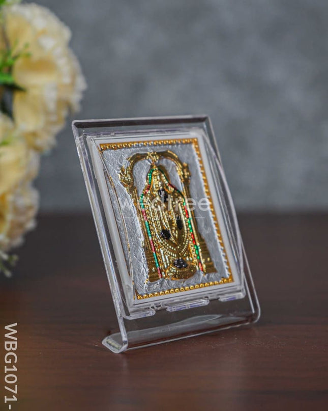 German Silver Plated Balaji Photoframe (3.5 Inch) With Stand - Wbg1071-1 Photo Frame
