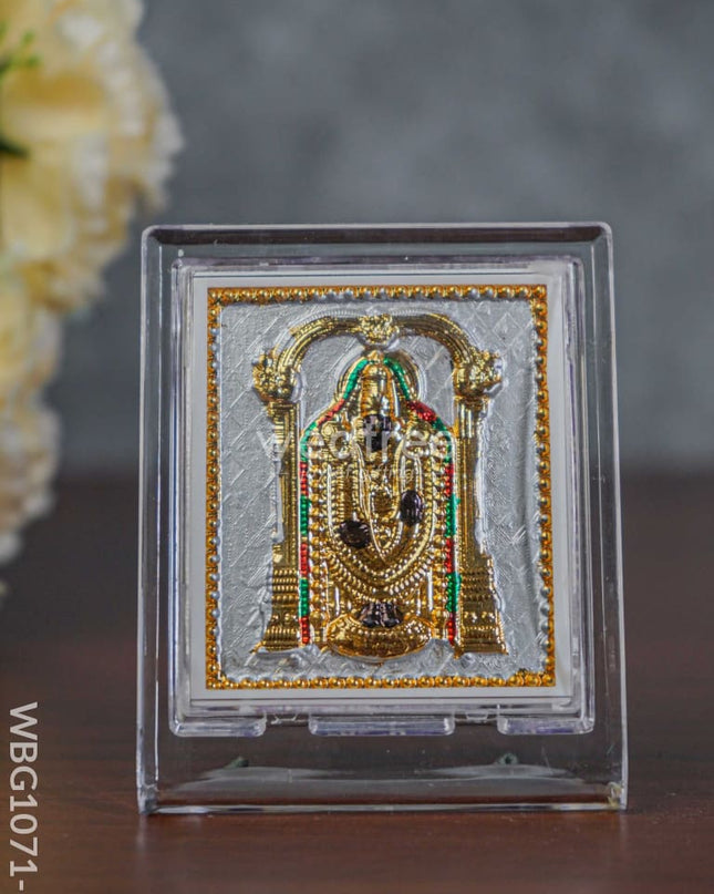 German Silver Plated Balaji Photoframe (3.5 Inch) With Stand - Wbg1071-1 Photo Frame