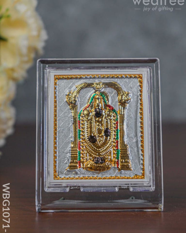 German Silver Plated Balaji Photoframe (3.5 Inch) With Stand - Wbg1071-1 Photo Frame