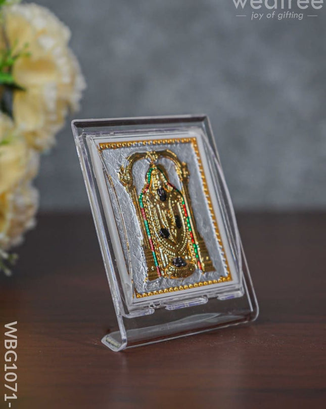 German Silver Plated Balaji Photoframe (3.5 Inch) With Stand - Wbg1071-1 Photo Frame