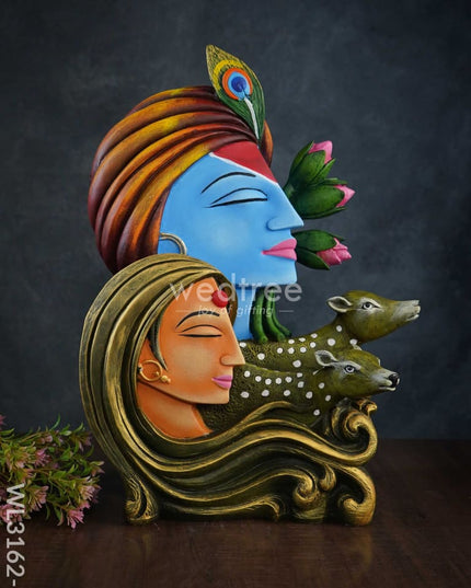 Radha Krishna Idol With Deer - Wl3162 1 Showpieces