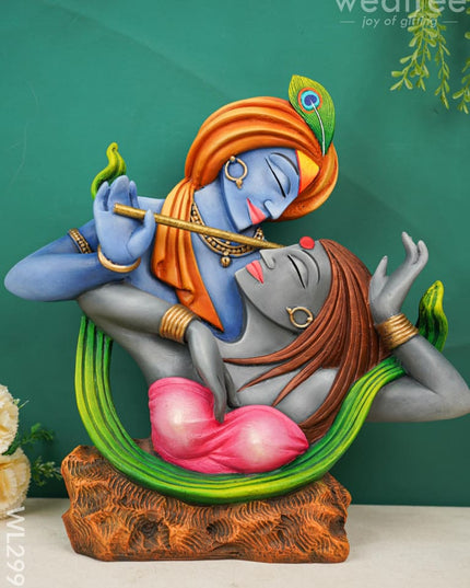 Radha Krishna Idol With Flute - Wl2993 Showpieces