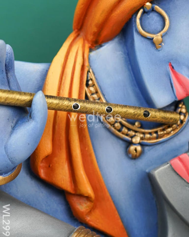Radha Krishna Idol With Flute - Wl2993 Showpieces