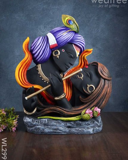 Radha Krishna Idol With Flute - Wl2993 Showpieces
