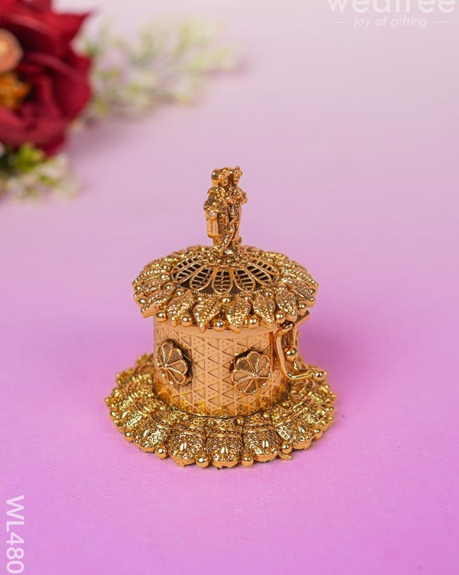 Radhakrishna Kumkum Holder - Wl4807 Metal Rg