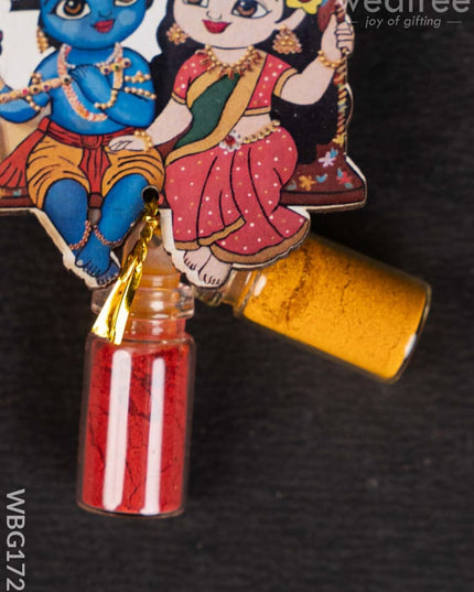 Radhakrishna Haldi Kumkum Set - WBG1720 - Add-ons