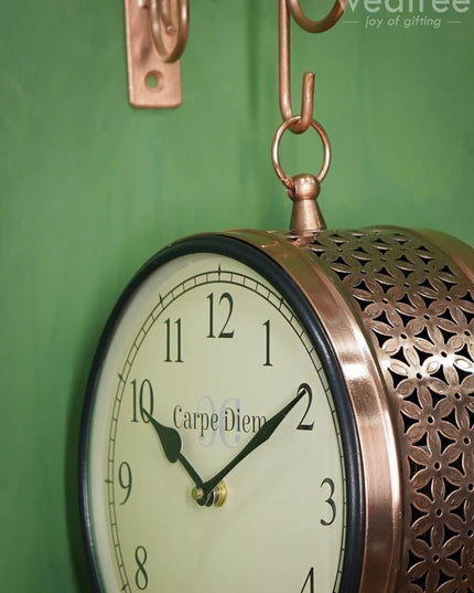 Railway Clock - 8 Inches Wl2026 Wall Clocks