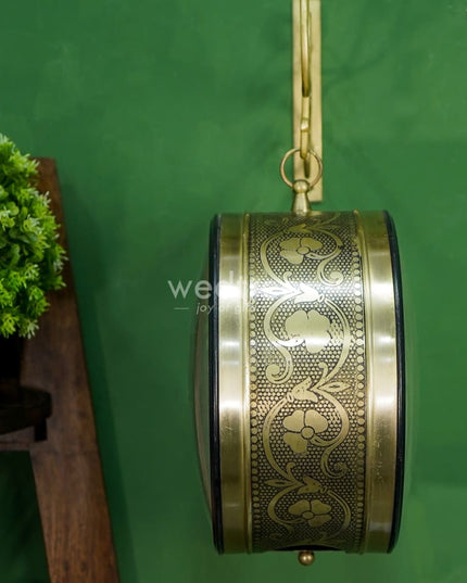 Railway Clocks - Brass Antique With Floral Design Wl0201 Wall Clocks