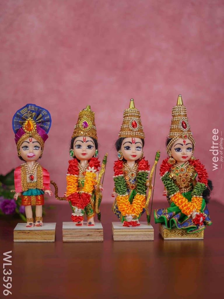 Ram Darbar Dolls - Set Of 4 Wl3596