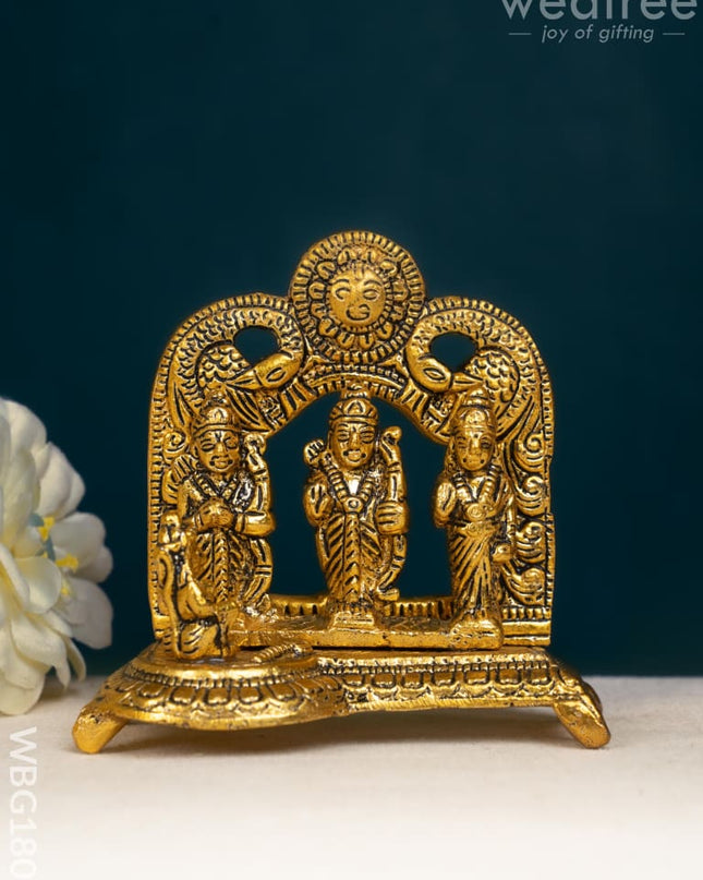 Ram Darbar Idol - 4 inch - WBG1802 - White Metal Figurine - RG