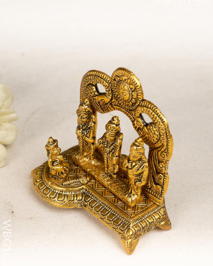 Ram Darbar Idol - 4 inch - WBG1802 - White Metal Figurine - RG