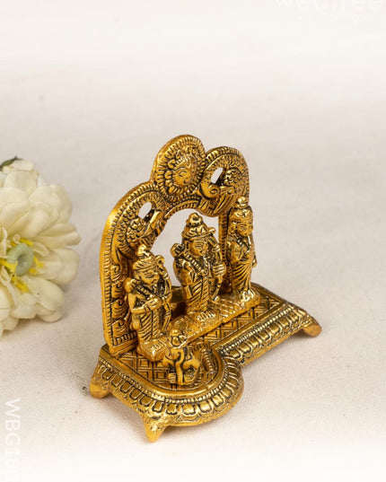 Ram Darbar Idol - 4 inch - WBG1802 - White Metal Figurine - RG