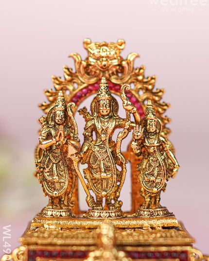 Ram Darbar Kumkum Holder - Gold - WL4904 Divine Gifts