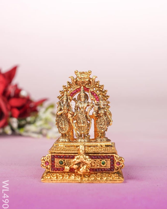 Ram Darbar Kumkum Holder - Gold - WL4904 Divine Gifts