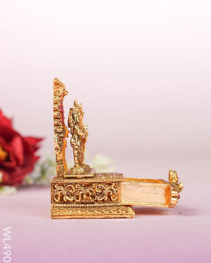 Ram Darbar Kumkum Holder - Gold - WL4904 Divine Gifts