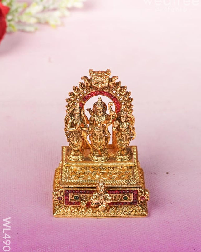 Ram Darbar Kumkum Holder - Gold - WL4904 Divine Gifts