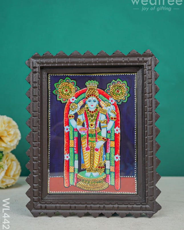 Ramar Photo Frame With Tanjore Art Work - Flat (Gold Foil) 8 X 6 Inch Wl4423 Painting