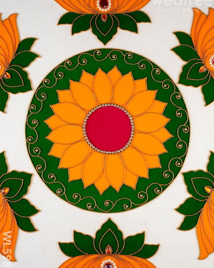 Rangoli: Flower - Lotus - Set of 6 - WL5985 - Rangoli