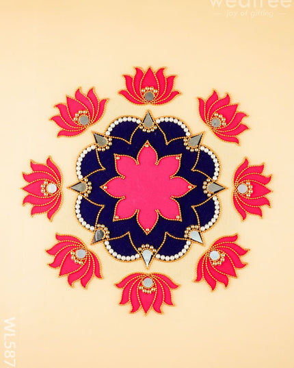 Rangoli - Flower - Lotus - Set of 8 - WL5874 - Rangoli