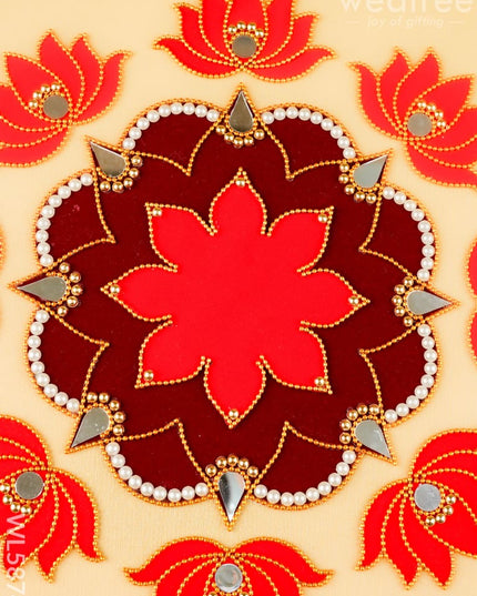 Rangoli - Flower - Lotus - Set of 8 - WL5874 - Rangoli