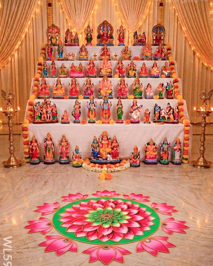 Rangoli: Flower - Set of 10 Lotus Petals - WL5982 - Rangoli