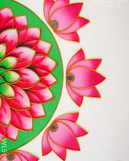 Rangoli: Flower - Set of 10 Lotus Petals - WL5982 - Rangoli