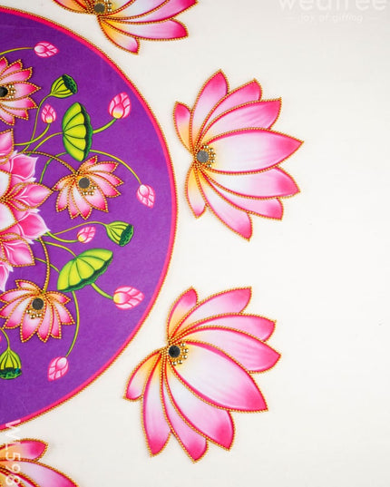 Rangoli: Flower - Set of 8 Lotus Petals - WL5981 - Rangoli