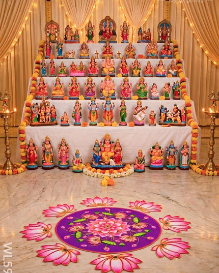 Rangoli: Flower - Set of 8 Lotus Petals - WL5981 - Rangoli